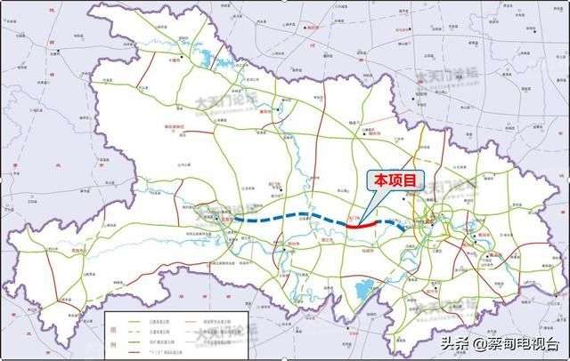 武天高速公路走向示意图